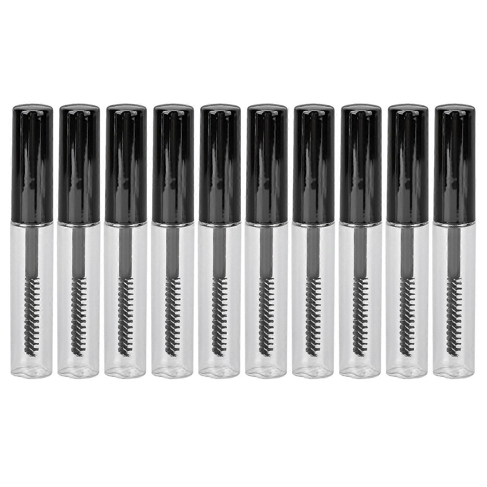 10Pcs Empty Tubes 1.5ml Fine Soft Bristles Refillable Bottle Design Empty Tube for Mascara Eyelash