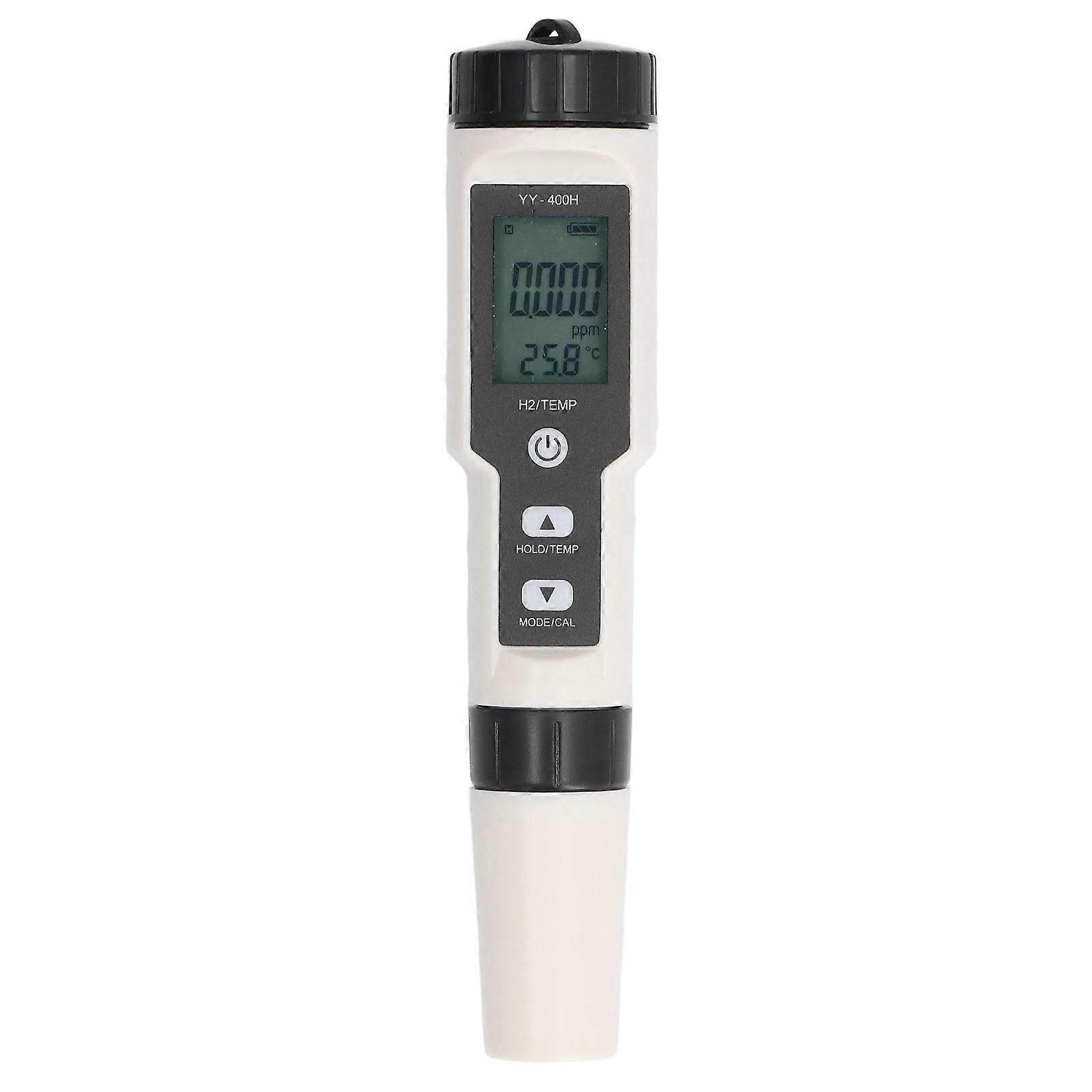 Tester 2 in 1 abnehmbares Sondendesign ABS LCD-Display Hintergrundbeleuchtung Prüfmessgerät für wasserstoffreiche Wasserbecher