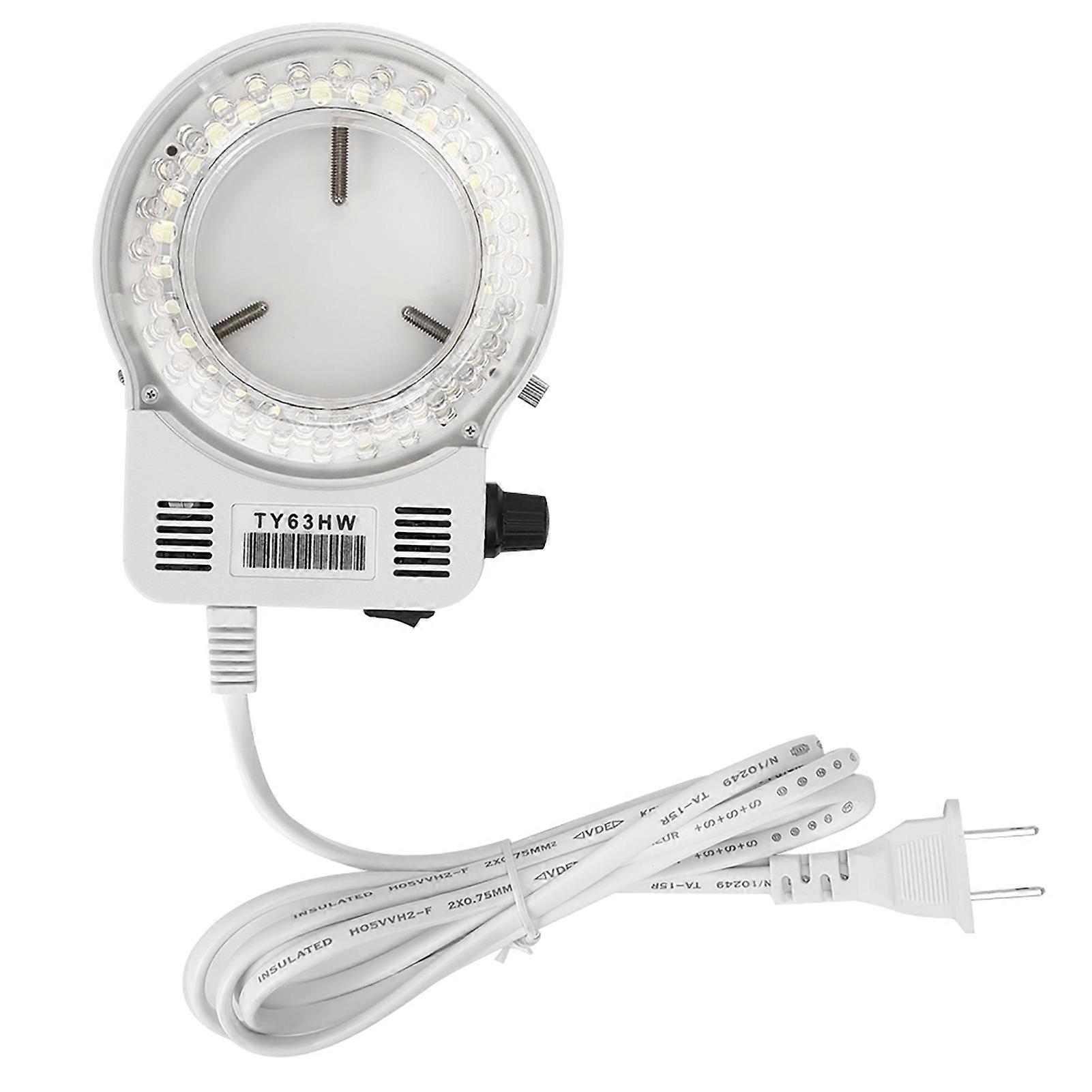 Microscope Camera Adjustable Dimmable LED Ring Light Source Lamp for Stereo Microscopes