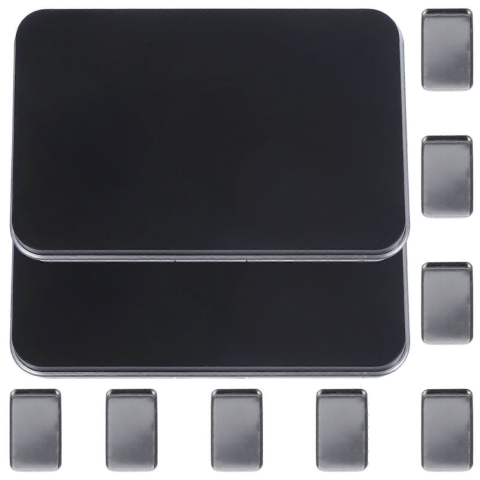 Eye Shadows Palette Empty Makeup Pallet Storage Diy Multi Grid Rectangular 2Sets Black