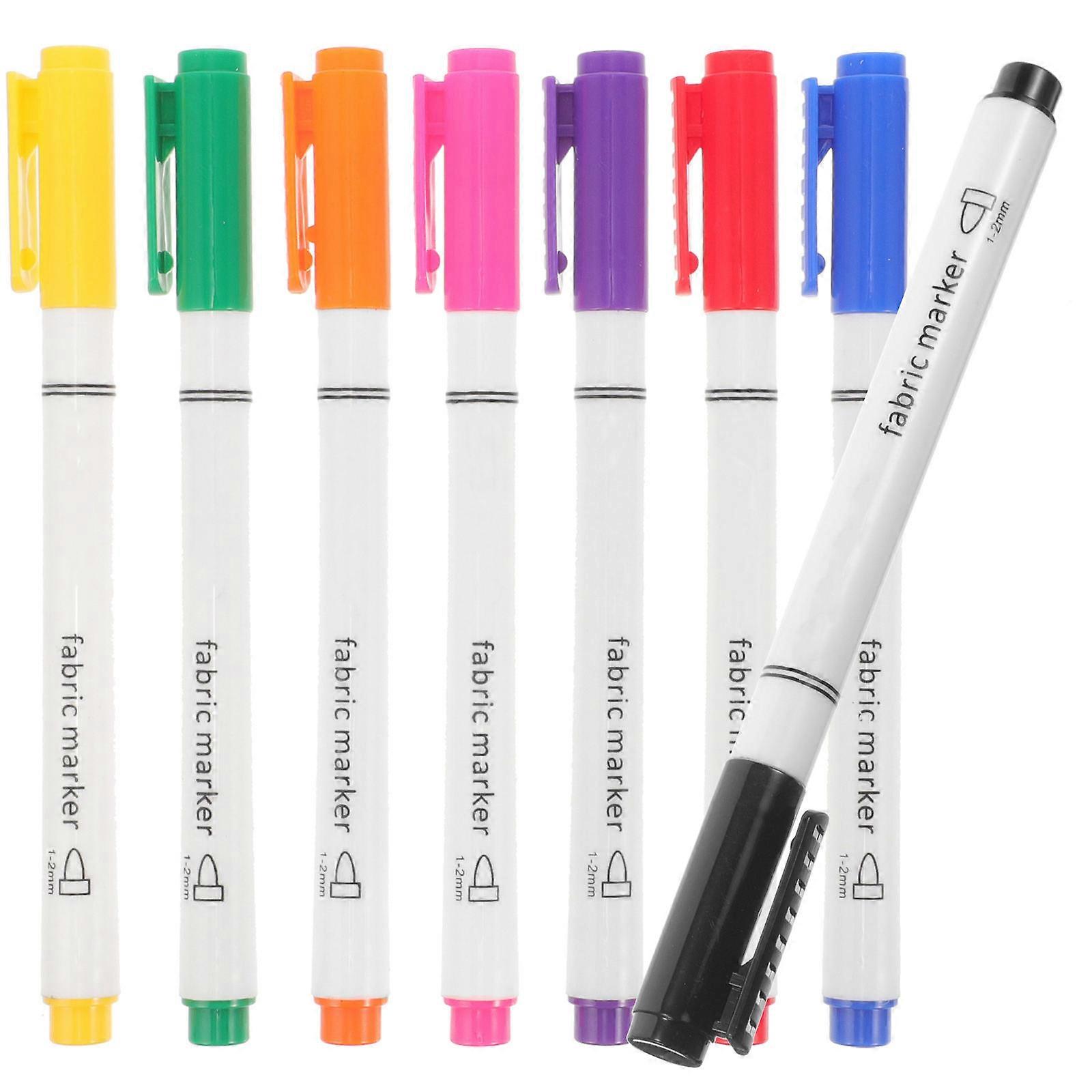 Art Design Fabric Markers Multi Color Graffiti Marker For 13.50X1.00X1.00CM 8Pcs