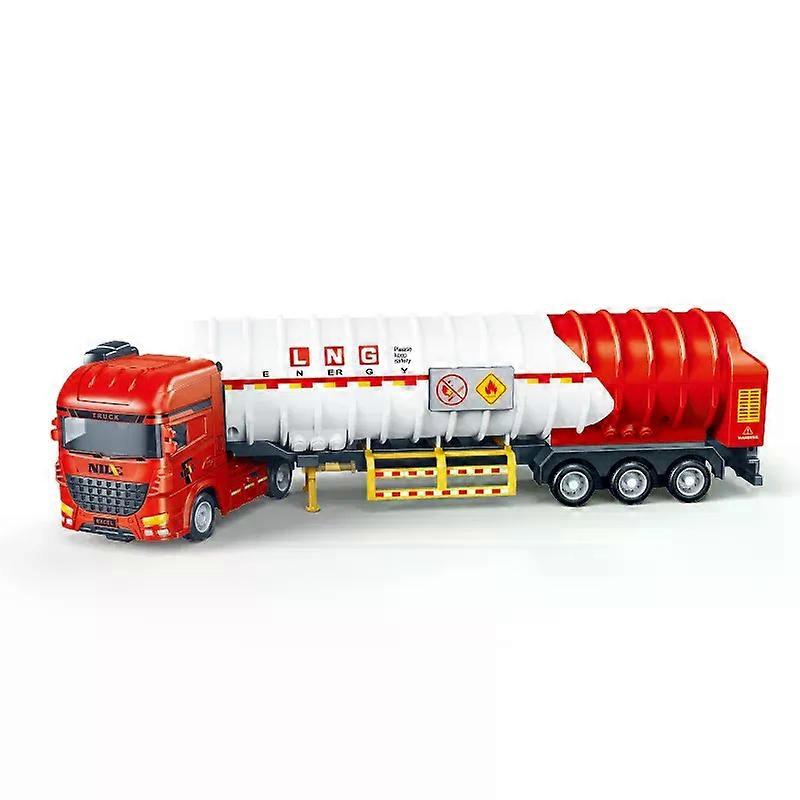 Children's Cartoon Toy Inertial Tank Transport Vehicle Engineering Car Model Inertial Car Model Children's Gift Car Toy