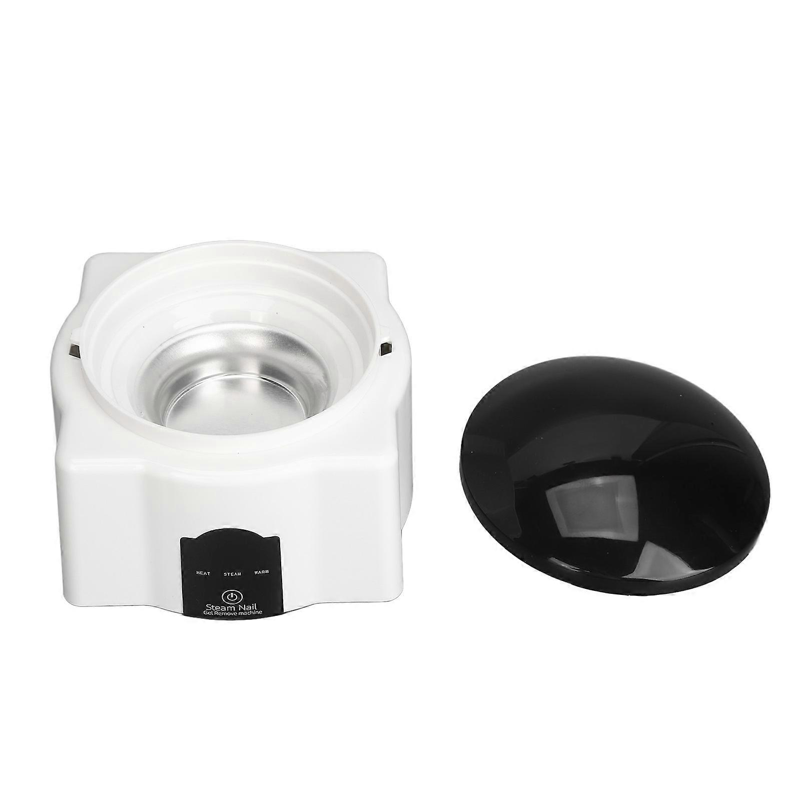 36W Steam Nail Polish Remover Machine Soak Steam Adjustable Heating Nail Gel Remover Machine 100‑240V US Plug