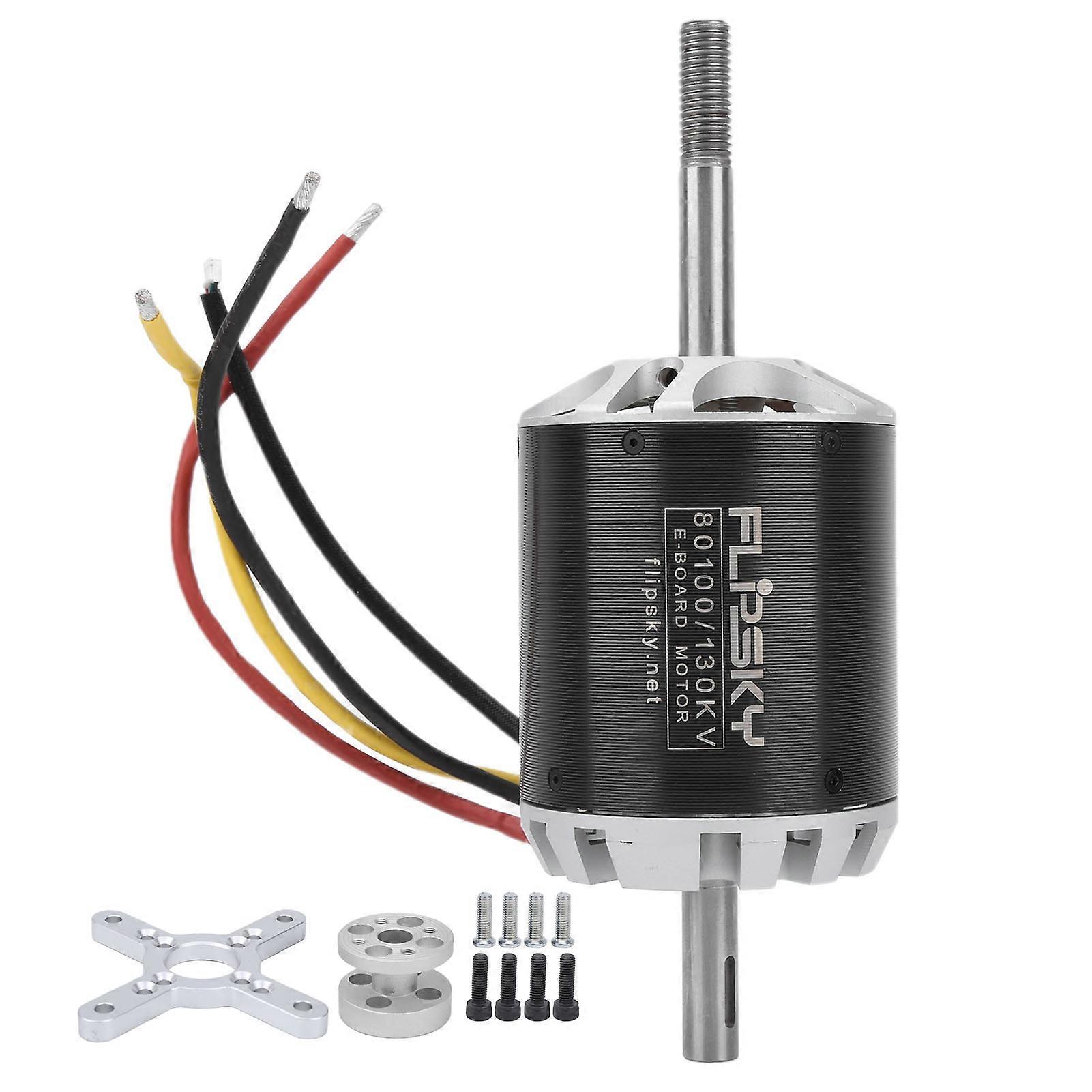 80100 Brushless DC Motor Kit Engine Accessories for Remote Control Toys 48V 130KV 7000W