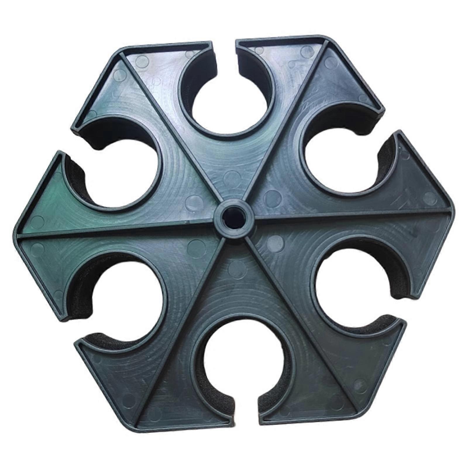 Professional Microphone Stabiliser Rack Hexagon Design Microphone Holder Quick Setsup for Performances Rehearsals Multicolor