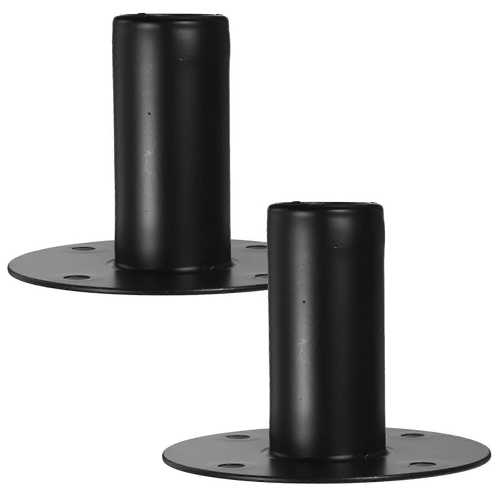 2pcs Speaker Stand Aluminum Alloy Tray Bracket Holder Support