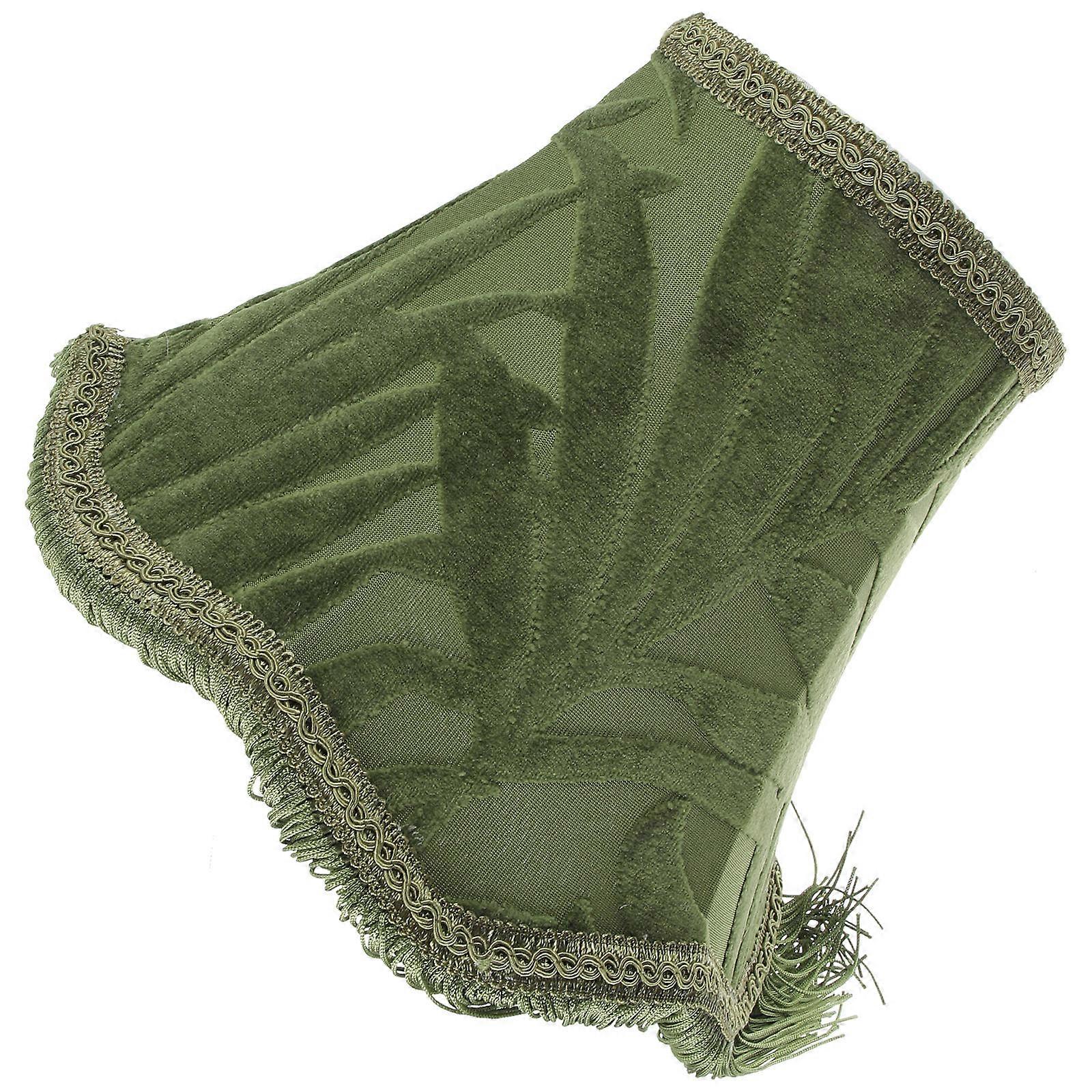 Small Tassel Lampshade Creative Room Use Green 24x19cm 1Set
