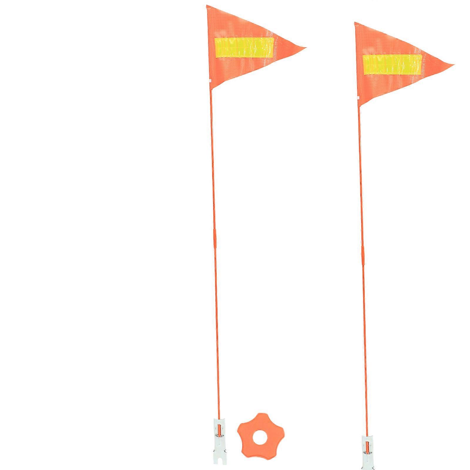 The **Reflective Bike Safety Flag with Durable Mounting Bracket** is an essential cycling accessory designed to enhance rider visibility and safety