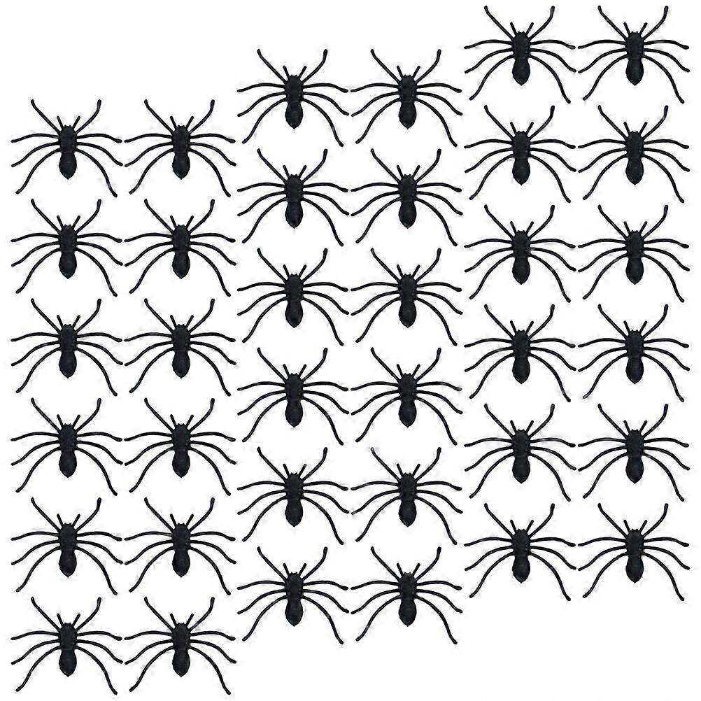 150pcs Realistic Plastic Spider Models for Halloween Decorations, DIY Crafts, and Spooky Party Atmosphere – Ideal for Pranks and Festive Fun