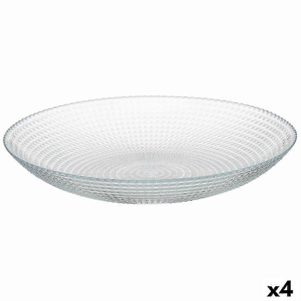 Tellerset Generation Transparentglas 23 x 7 x 23 cm (4 Stück)