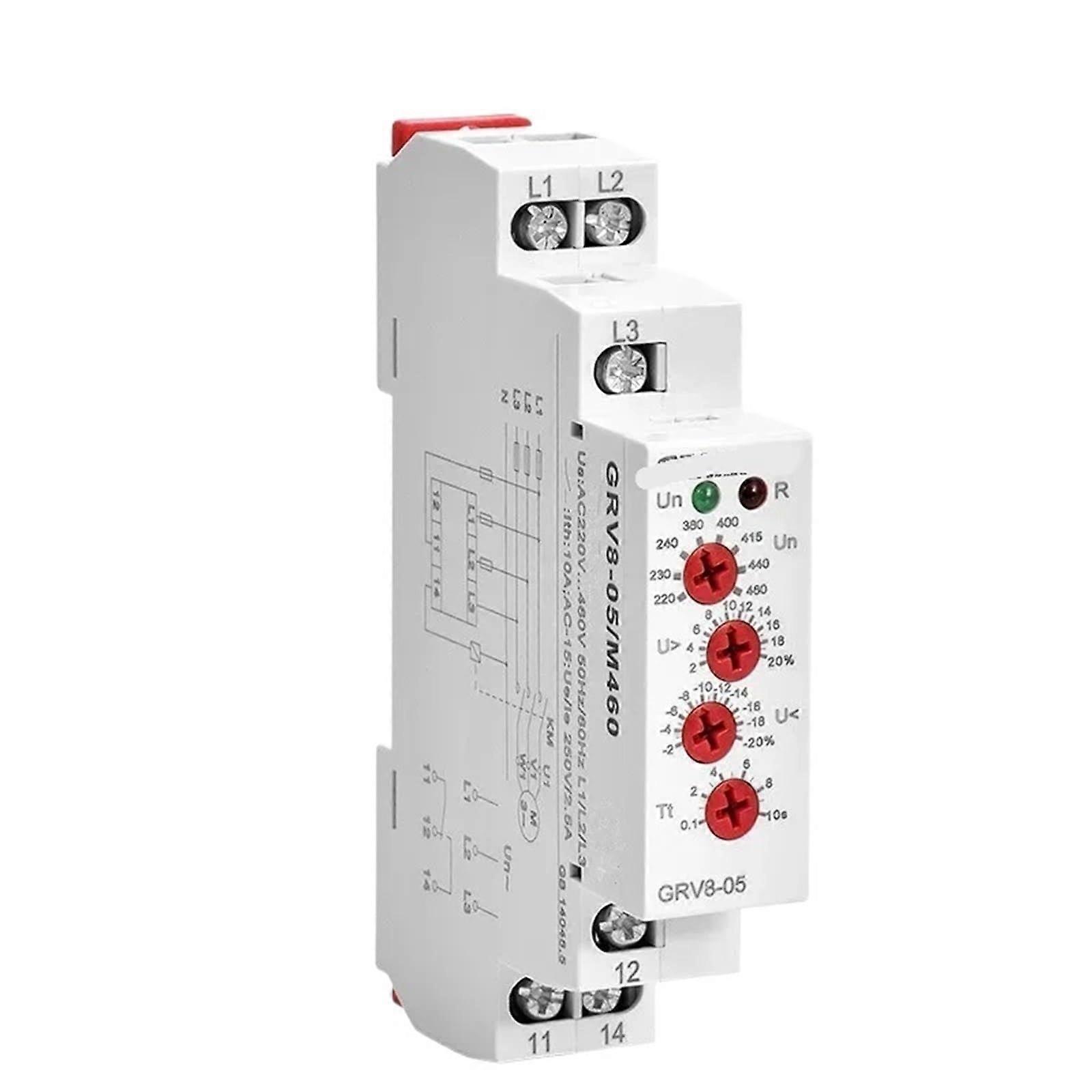 GRV805 Voltage Protection Relay AC220V460V 1 Piece (GRV805D M460)
