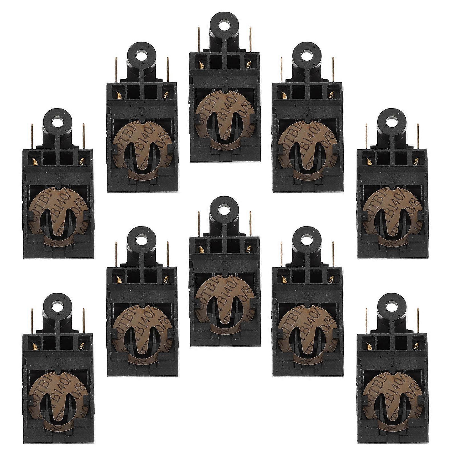 מתג בקרת טמפרטורה תרמוסטט מכשיר מכשיר בקרת מחמם כפתורים החלפת 4.50X2.10X1.90 ס"מ 10 יחידות