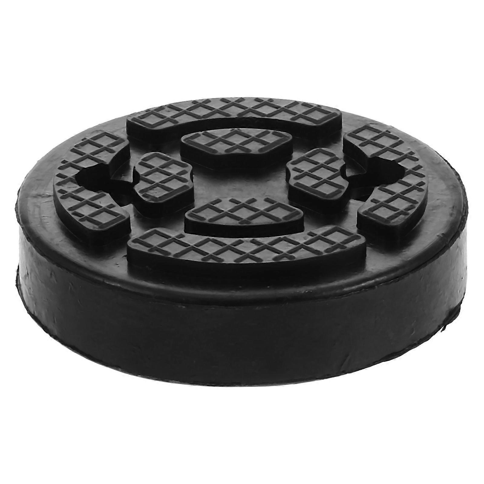 Durable Rubber Floor Jack Pad for Lift Support Black Universal Fit with Shock Absorption 2.5 inches