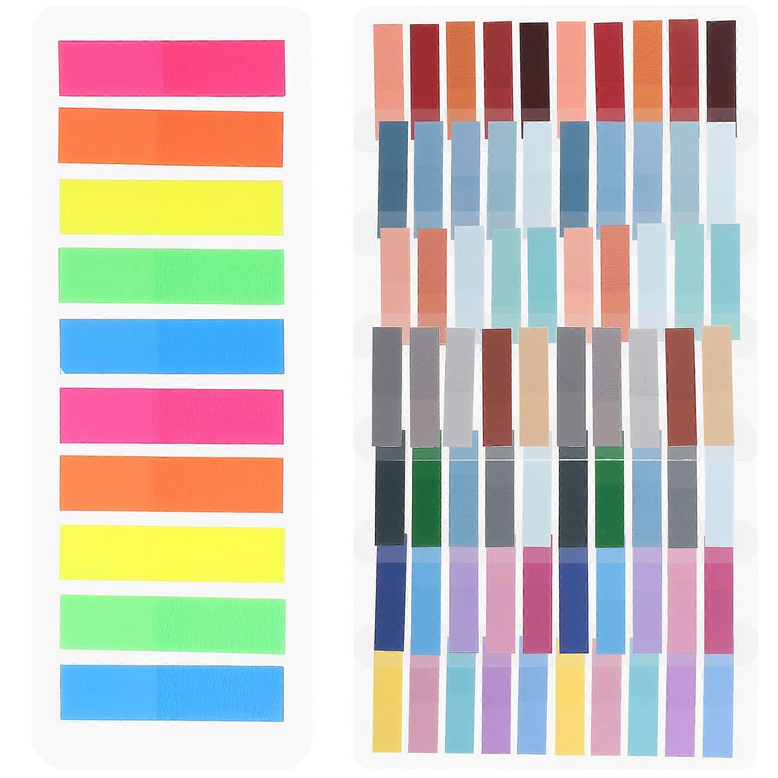 1600Pcs Sticky Index Tabs Book Page Marker Reading Strips Sentence Markers