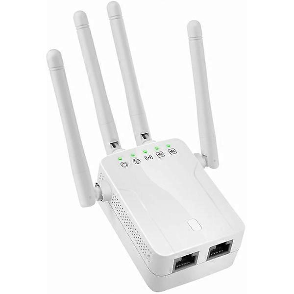 Ripetitore WiFi, WiFi booster, WiFi extender, max 120 m², potente ripetitore WiFi con porta Ethernet, compatibile con tutti gli internet box.