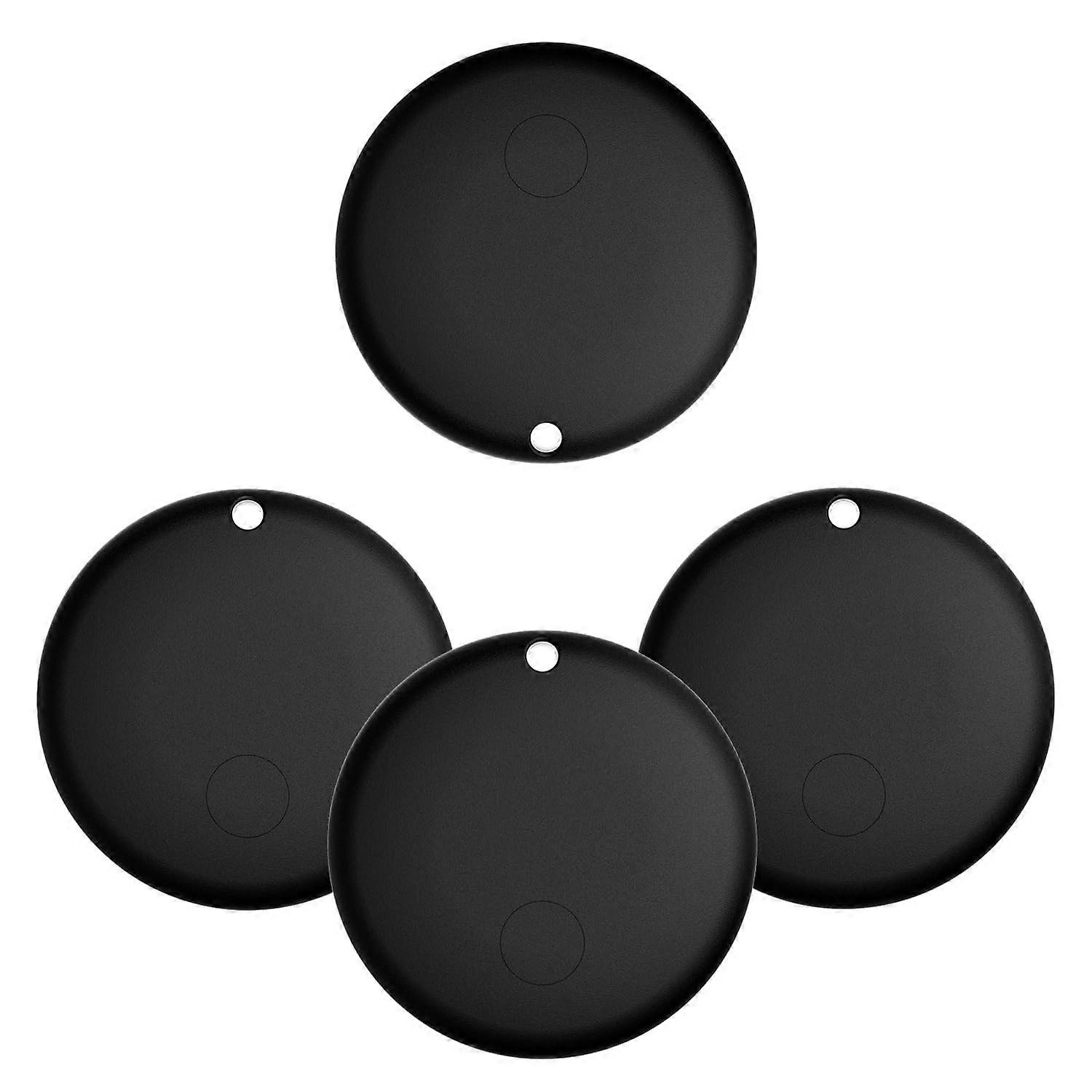 AirTag Tracker 4 Pack Bluetooth Tracker For Apple Find My Waterproof Key Finder Black