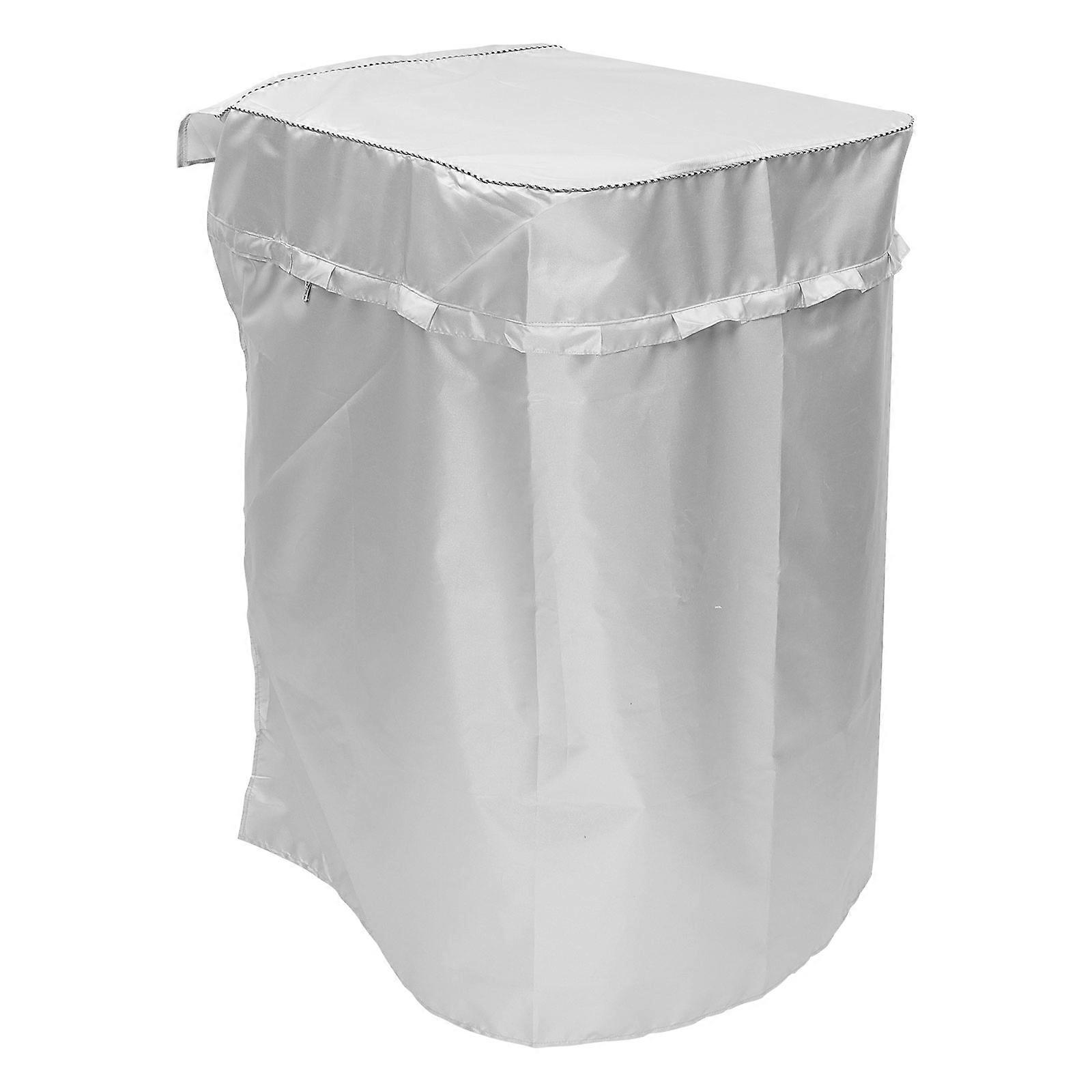 Sunscreen Washing Machine Cover Silver Waterproof Fabric For Bathroom Kitchen Toilet Balcony Patio 20.9×21.7×37In 1Pcs