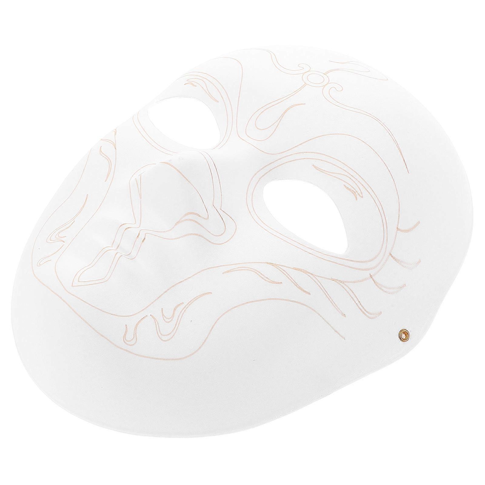 Blank Paper Masks for Halloween Craft, Cosplay & Decoration Ready to Use DIY Face Masks for Painting & Creative Fun