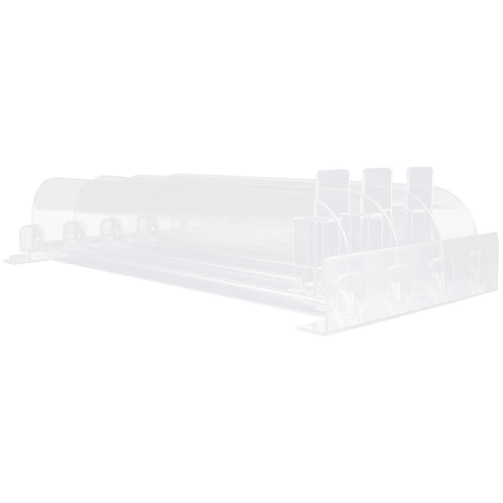 Transparent Drink Organizer for Fridge with Sliding Tray and Self Pushing Design for Shop Use 3pcs