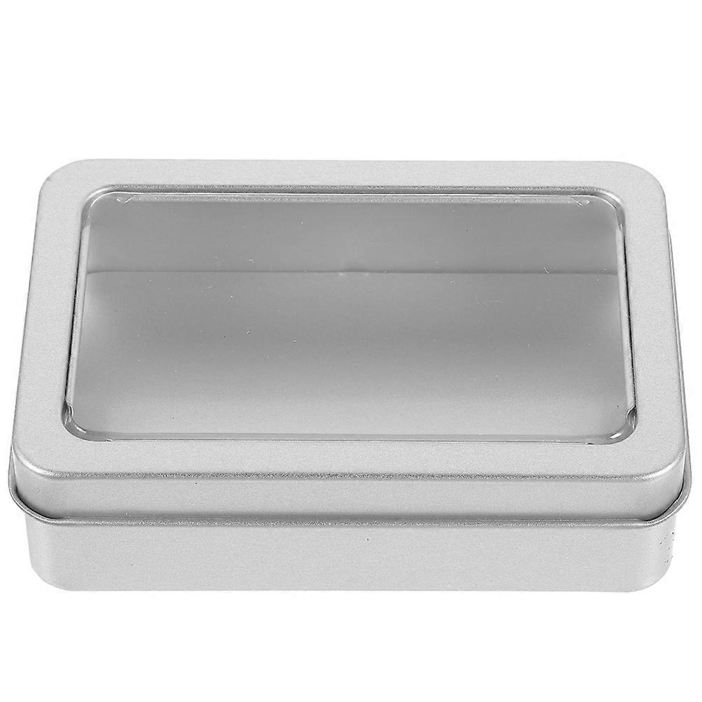 Bärbar Organizer Box med skumfoder – Lätt järnfodral för säker förvaring och enkel resa, enkel design med öppet lock för spelare