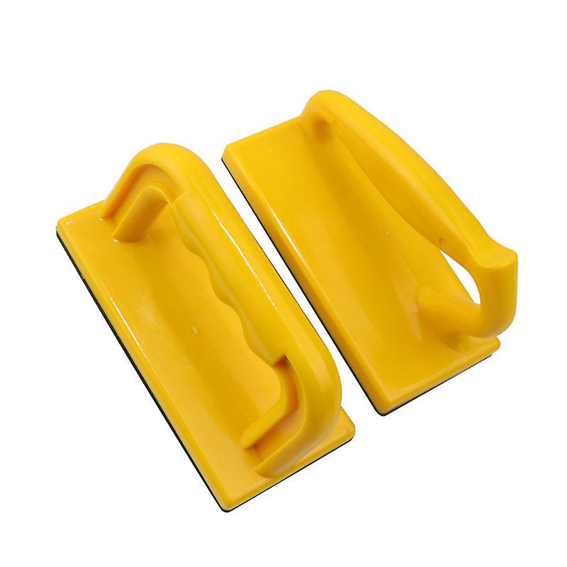 Bloc Poussoir En ABS Jaune Pour Scie à Table – Poignée Ergonomique, Haute Visibilité, Sécurité Pour Le Travail Du Bois