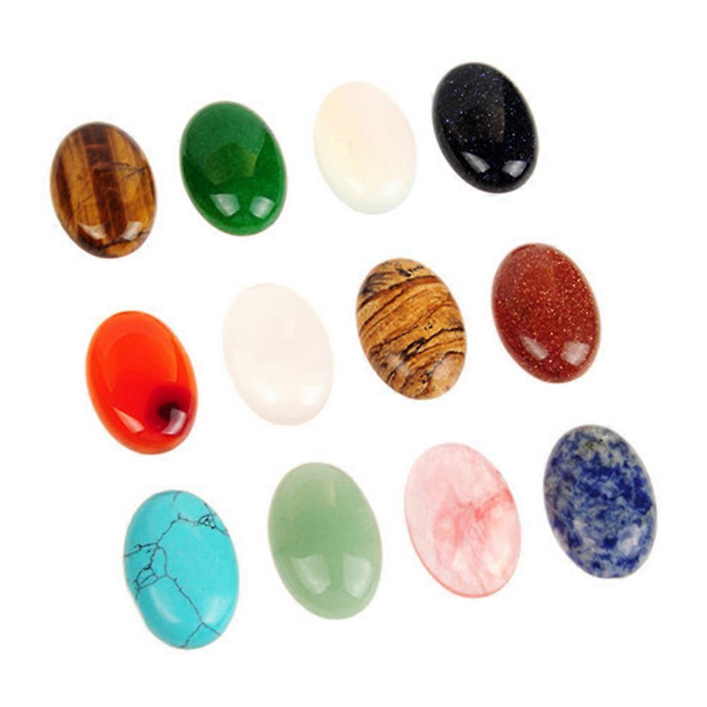 10Pcs Assorted Color Oval Crystal Beads Perfect For Jewelry Making And DIY Crafts Suitable For Artisans And
