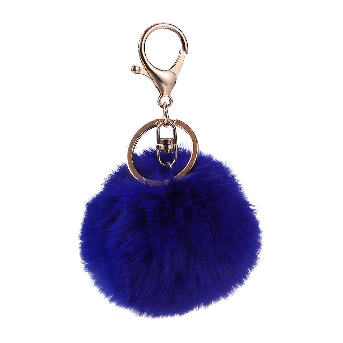 Novelty Keychains Soft Ball Keychain Pendant Perfect Bag Decor 8cm Diameter 1Pc