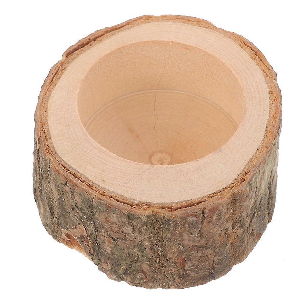 Chew Resistant Wooden Hamster Food Bowl Large Capacity Durable Feeder for Small Pets Suitable for Rabbits Gerbils Squirrels Easy to Feeding Dish Cage
