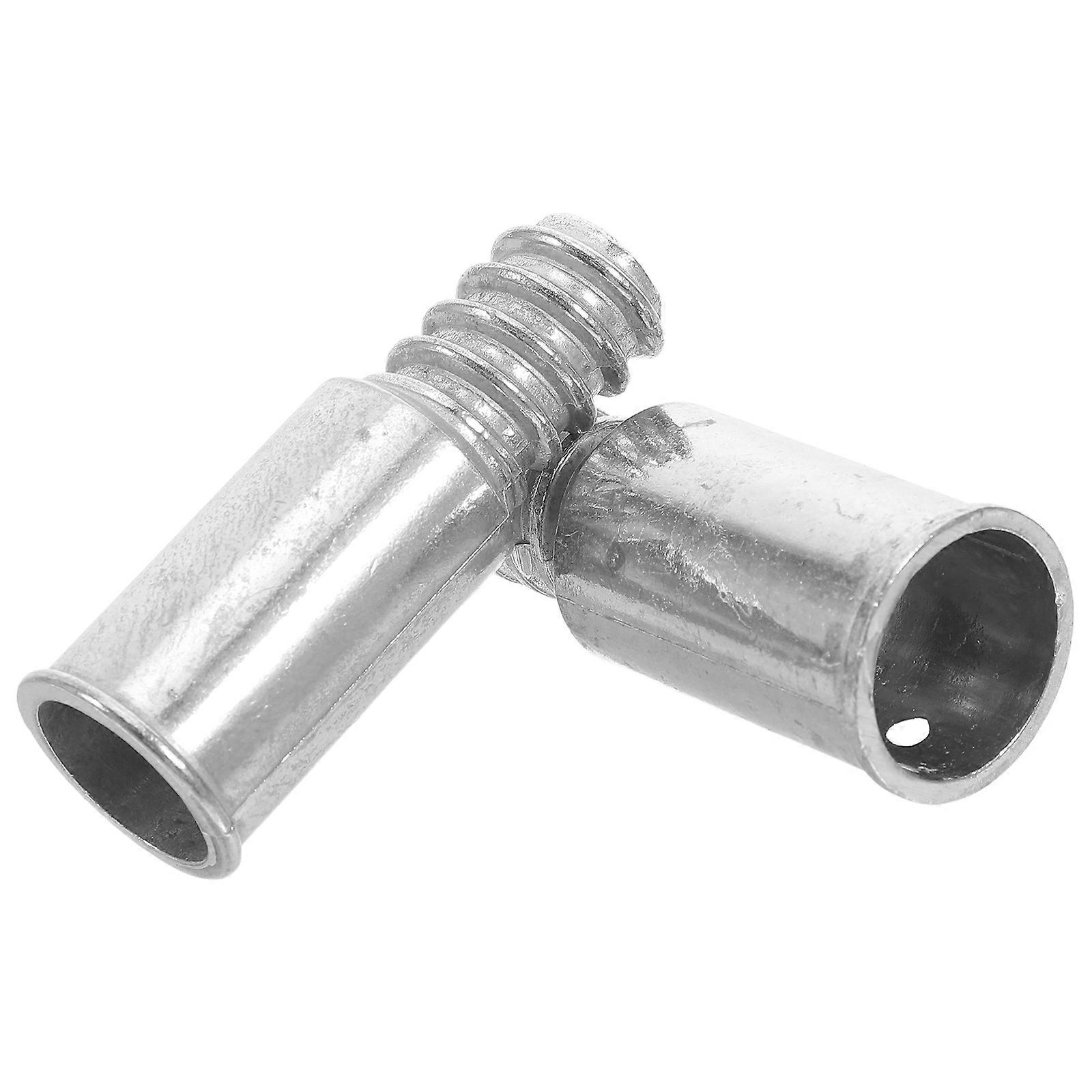 Extension Handle Threaded Tip For Professional Cleaners 19 Mm Aluminum Broom End Replacement 2Pcs Easy Installation