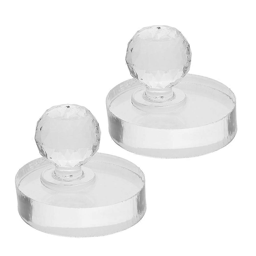 MLINS 2pcs Eyeshadow Pressing Tool Platen Tool Blusher Stamp Stamper Eye Shadow Palette Repair Tool Highlighter Repair Tool Round
