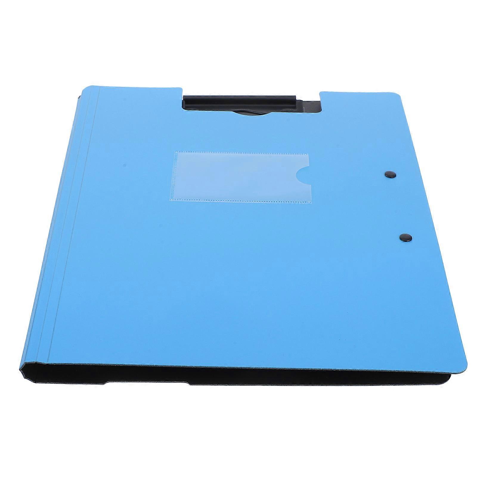 Rectangular Foldable Clipboard Ideal For Professionals Sky-Blue Document Storage 1 Set