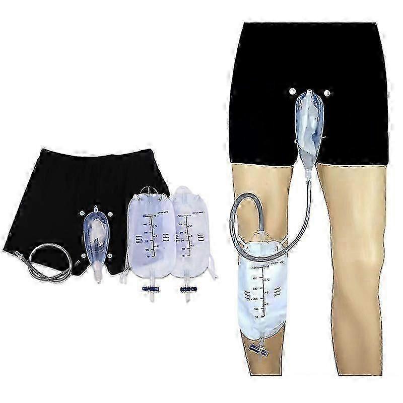 2025 Wearable Men's Urinal Urinal System Wearable Urinal for Men with 2 Collection Urine Bag