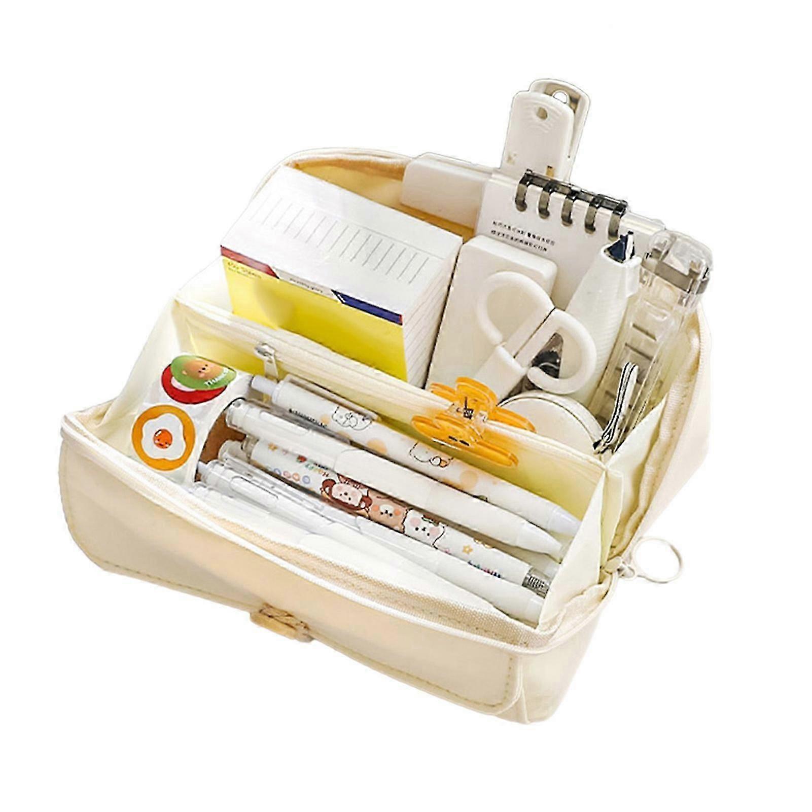 Multi-Layer Pen Storage Pouch - Durable Organiser for School & College