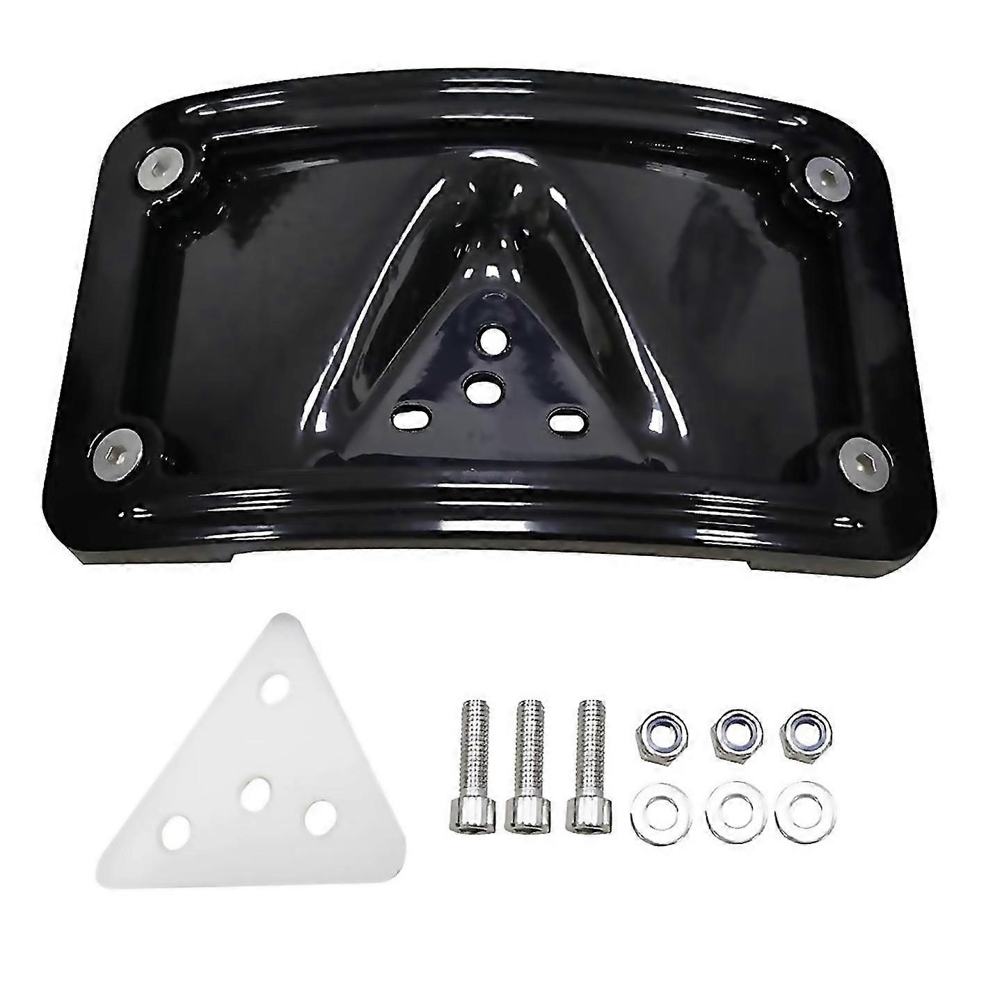 For curved laydown license plate bracket for fat bob super glide dyna Black