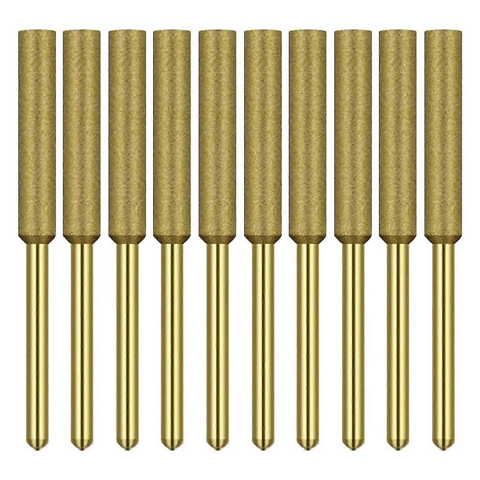 For 10 Pcs Electric Chainsaw Sharpener Burr Grinding Stone File