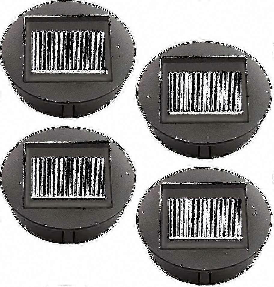 4PCSソーラーライト交換用LED電球、屋外ハンギングガーデンランタンカバー、ソーラーパネルトップライト