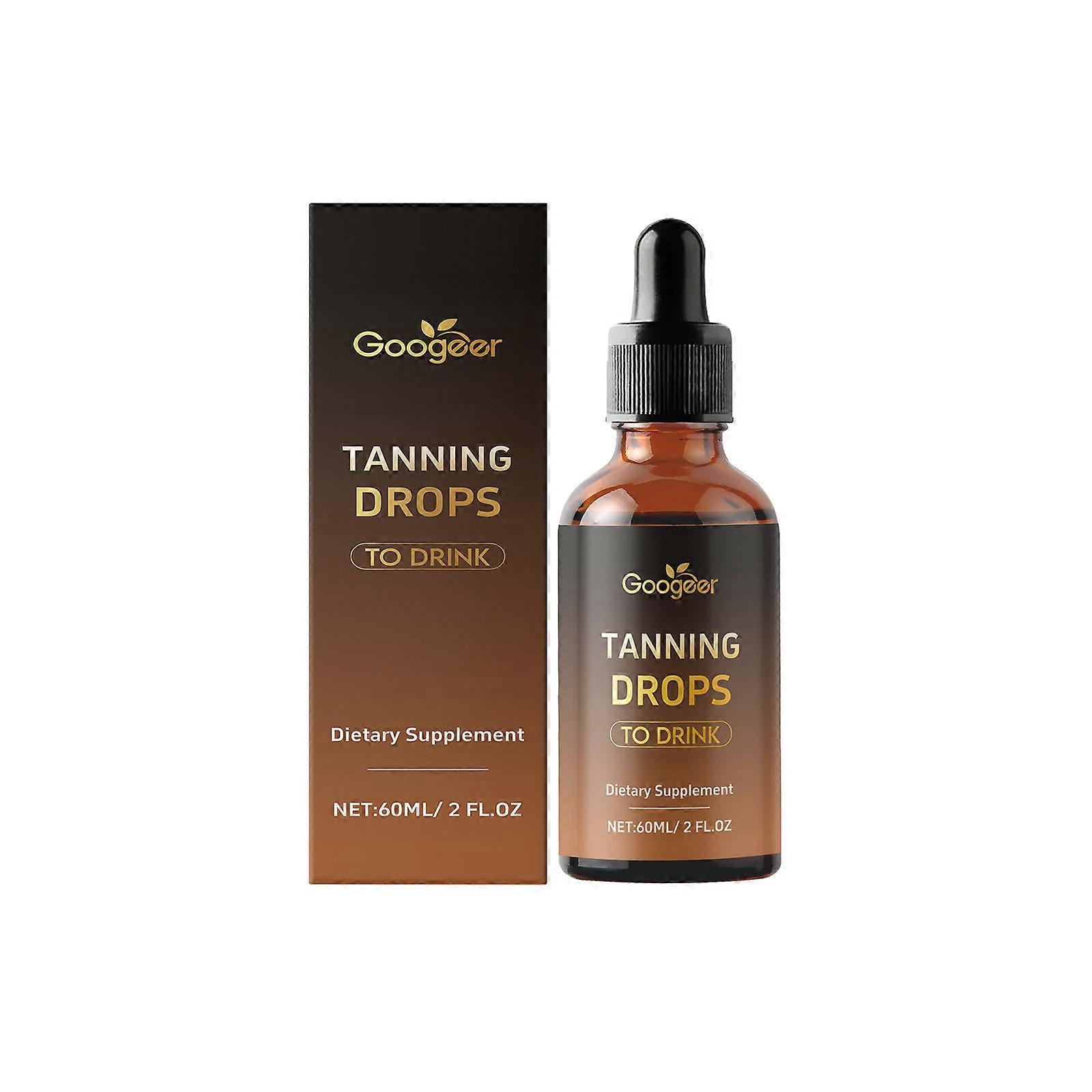 1-3x Tanning Drops for Face & Body - Sunless Self Tanner Bronzer without Sun Damage