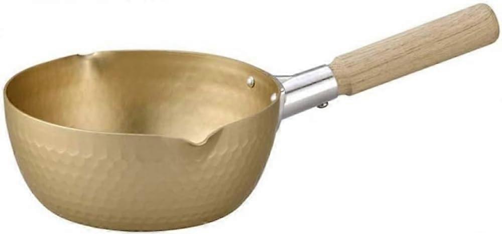 Non-stick Heating Pan with 2 Spouts, 18 cm Diameter, Multifunctional One-Pot Milk Pan with Light Coating