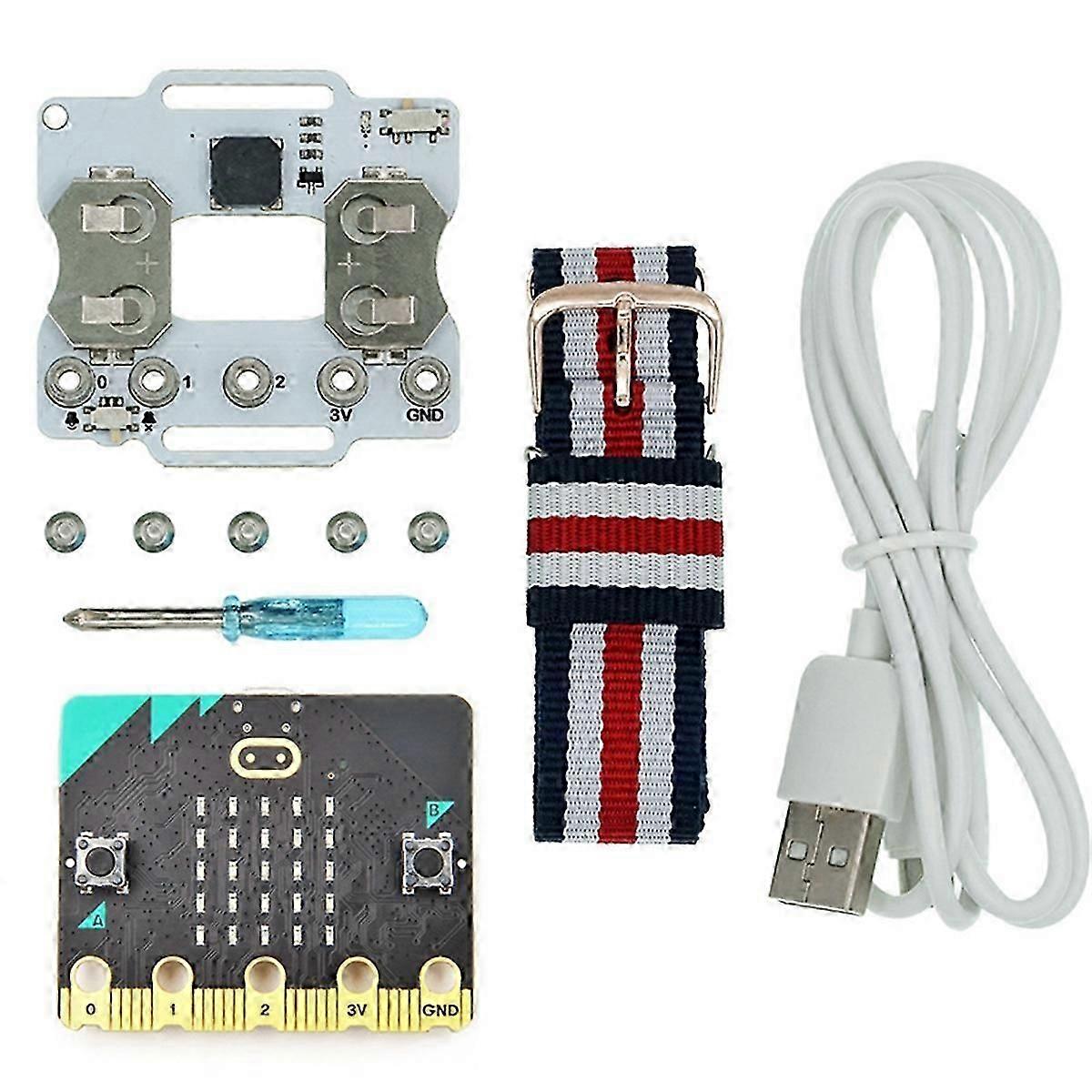 For Microbit V2 Micro-Bit V2 Development Board Programmable Watch Kit for Education Learning Kit for School DIY Project