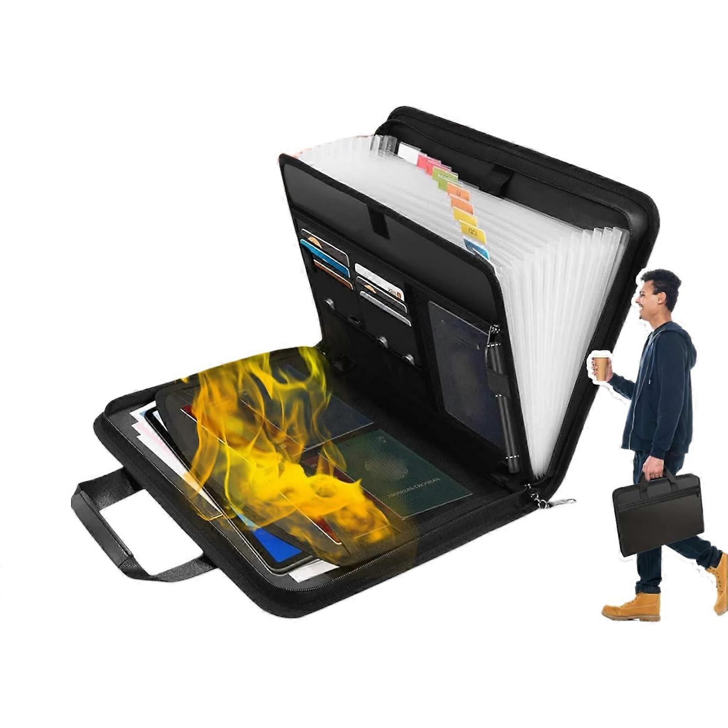 Rushclick Large Capacity File Folder Desktop File Storage Folder Portable Design File Folder Office File Folder