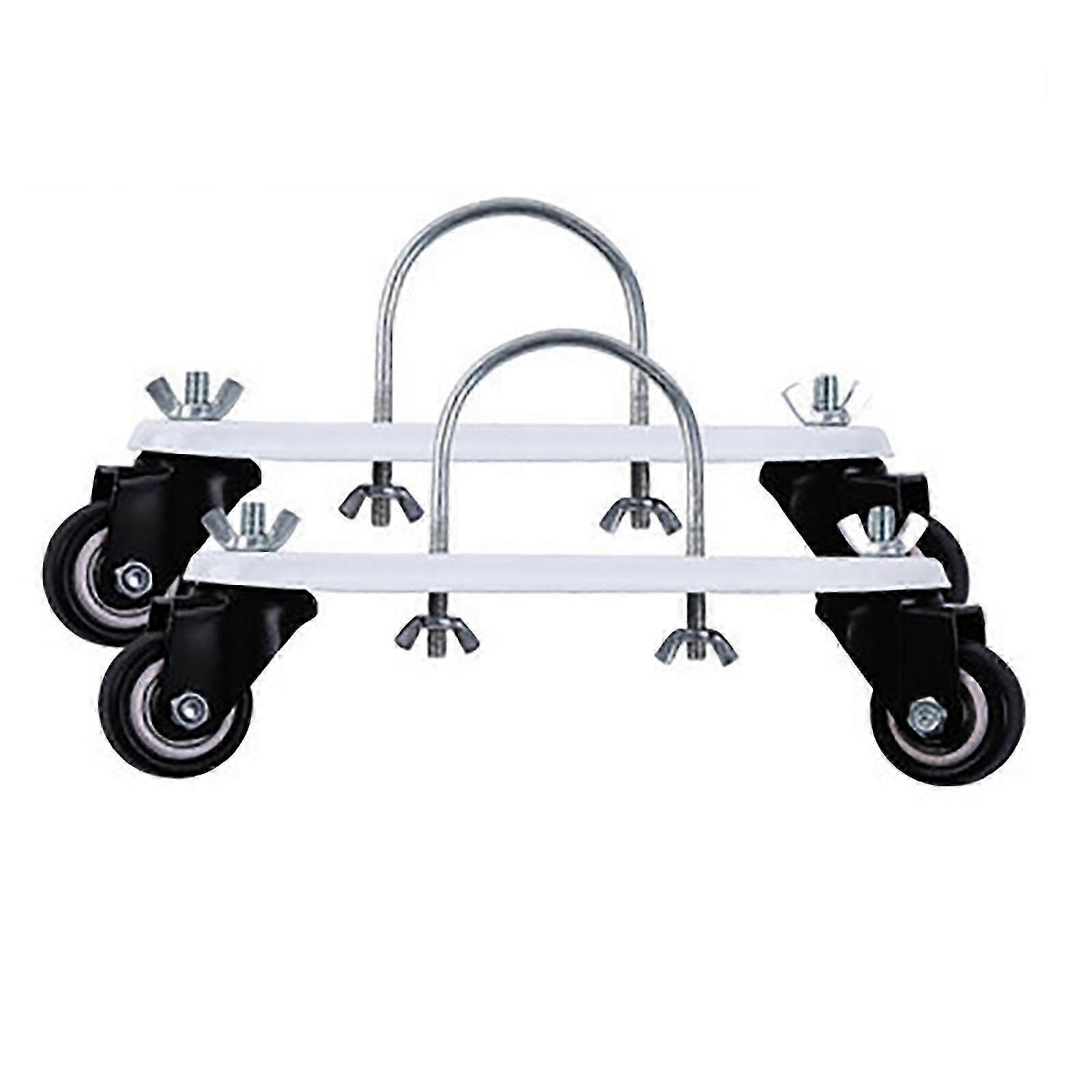 2Pcs Electric Heater Caster Bracket Frame Base Radiator Brackets Oil Filled Heater Caster Bracket with Wheel Enduring