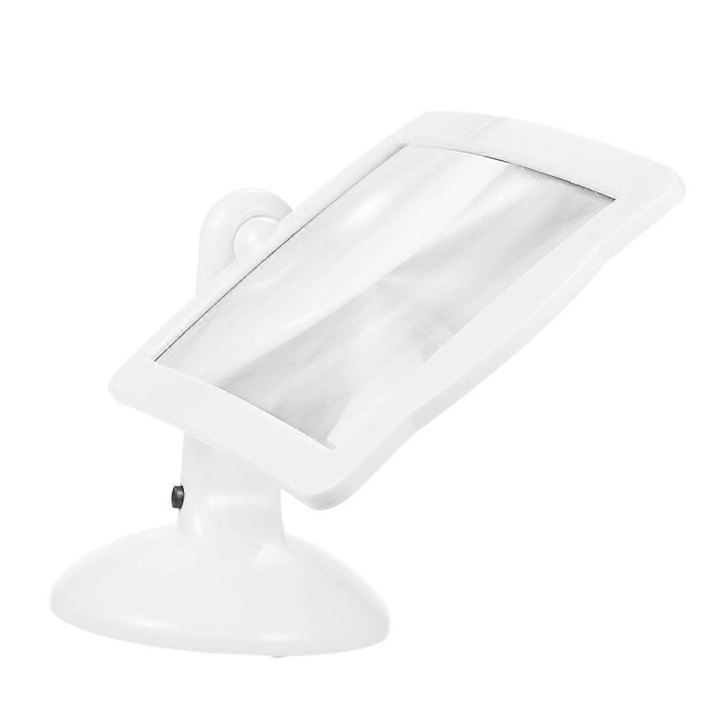Handsfree 3X Reading Full-page Magnifier 2Led Magnifying Wallfire Loupe Glasses Desk Table Desktop Lamp Light