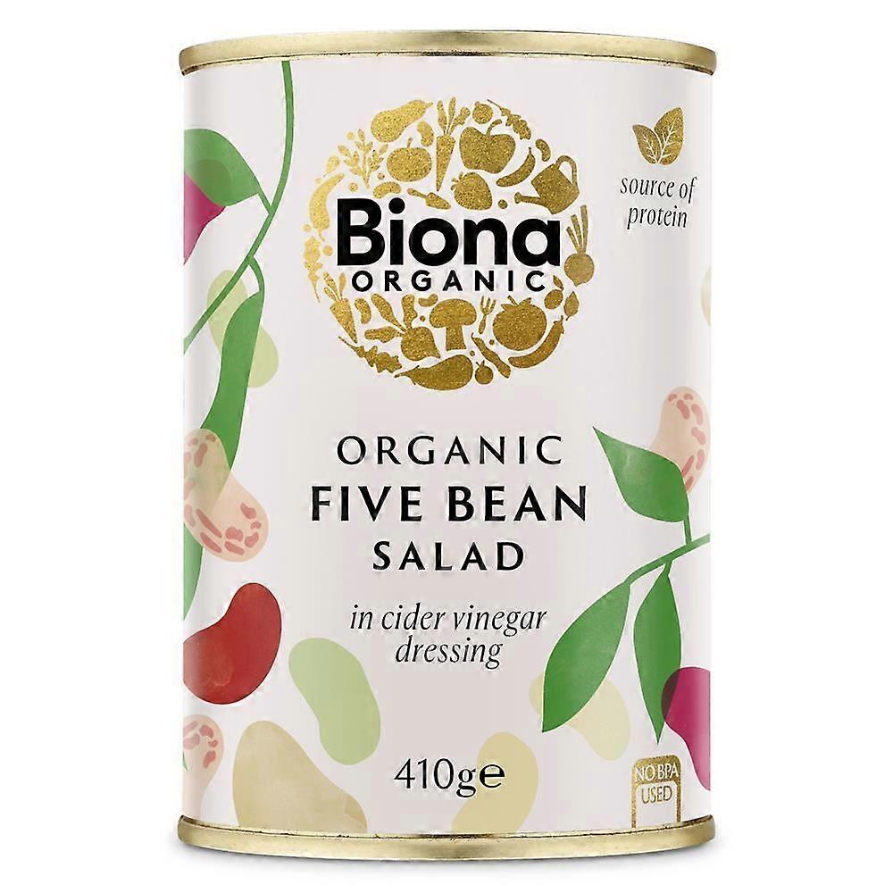 Biona Organic Five Bean Salad in Vinaigrette Dressing 410g - 3 Pack