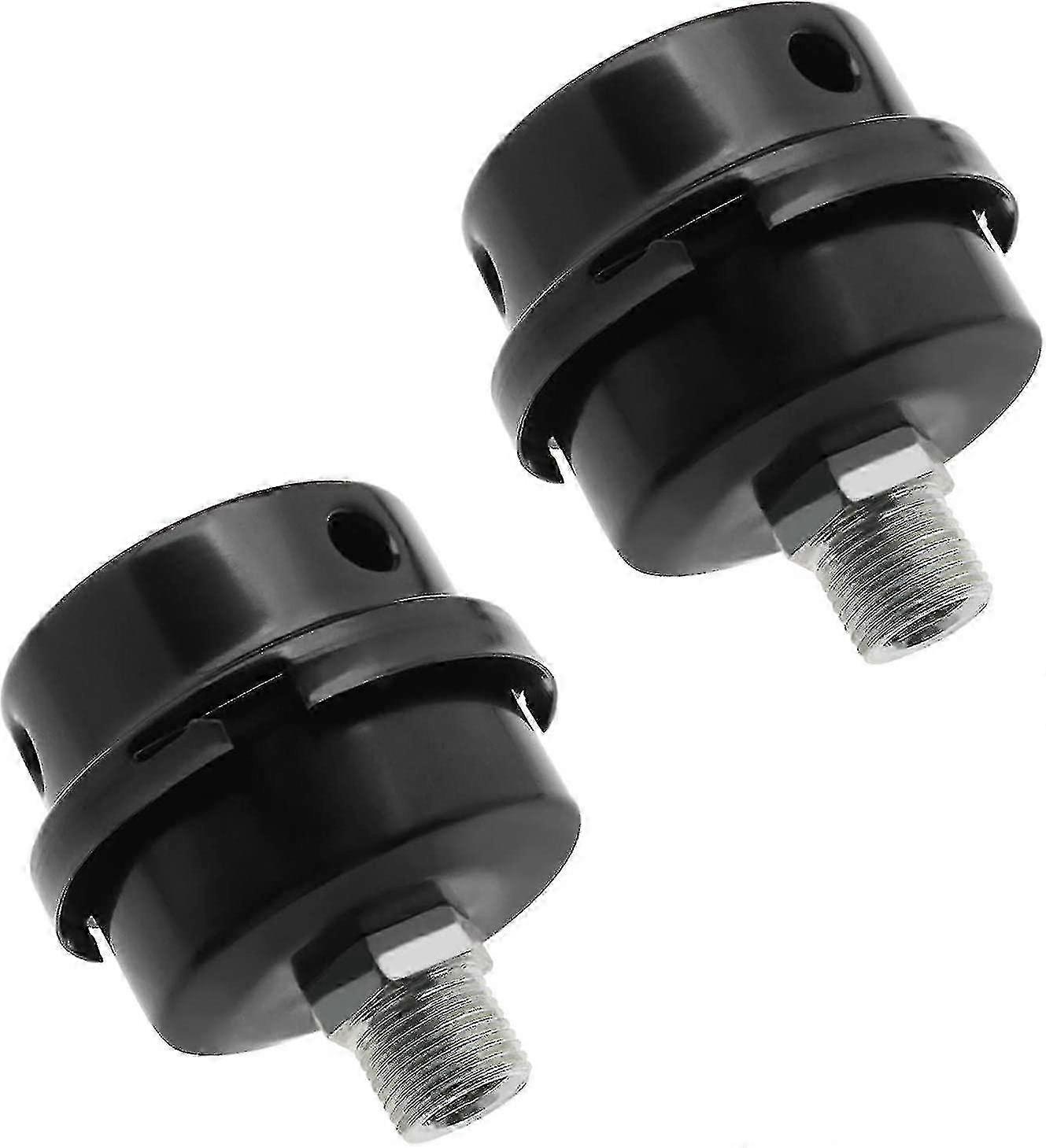 Air Compressor Filter Silencer with Metal Thread Inlet Muffler for Generators (2 Pack)