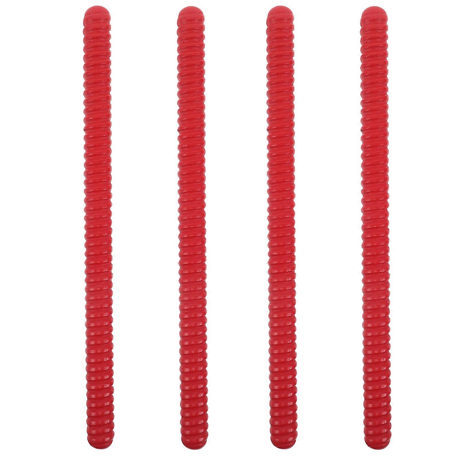 4pcs Lummi Spiral Wood Rhythm Sticks Musical Percussion Instruments for Classroom Group Activities Safe Smooth Finish