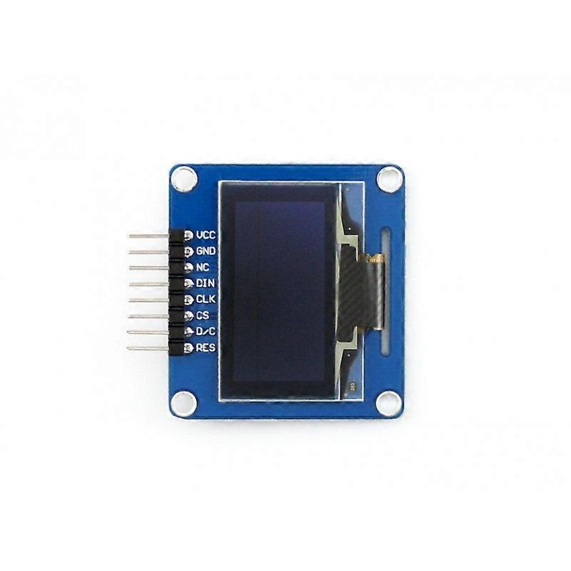 Waveshare 1.3 inch 128*64 OLED, SPI/I2C interfaces, Curved Horizontal Pinheader