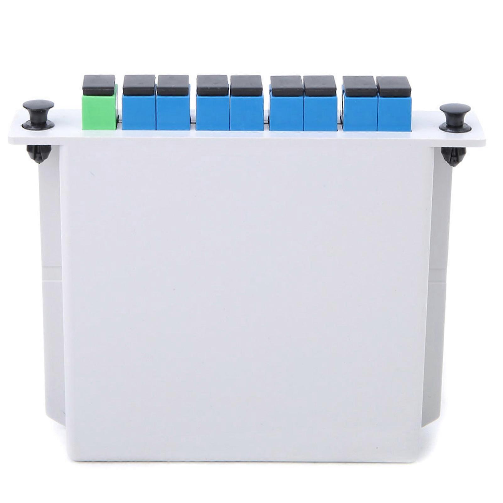 High Quality 1x8 PLC Fiber Optic Splitter SC Interface 130x100x30mm