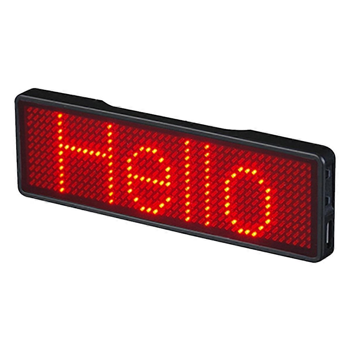 Bluetooth LED Namensschild Wiederaufladbares Lichtschild DIY Programmierbares Scrollen Message Board Display LE
