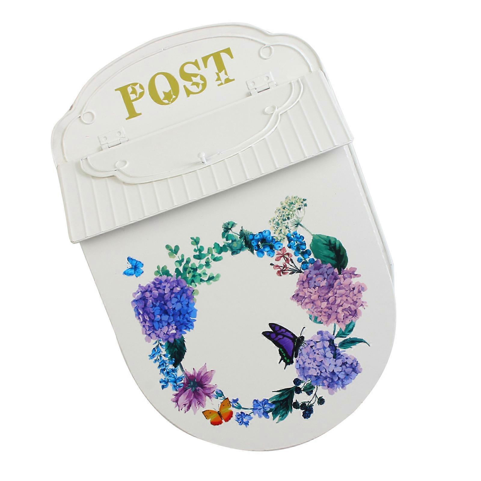 Cutie poștală exterioară Retro Styles, construcție din fier greu, pentru verandă, curte sau case de la țară, decorațiuni peisagistice, multicoloră