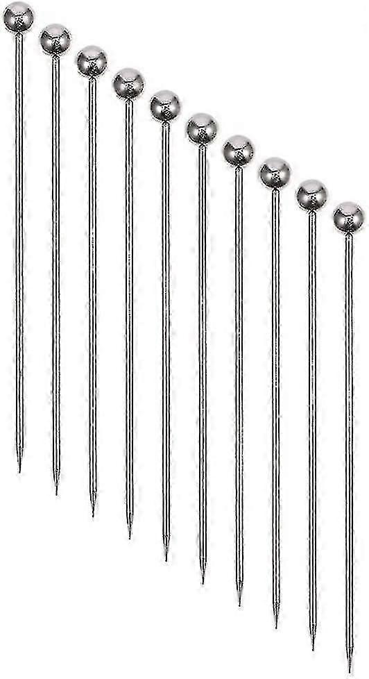 50個のステンレス鋼カクテルピックメタルマティーニピック4.3
